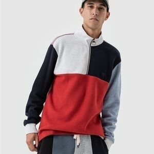 Rodd & Gunn x WNWN 1/4 Zip Colorblock Pullover Sweatshirt Size XL NWT